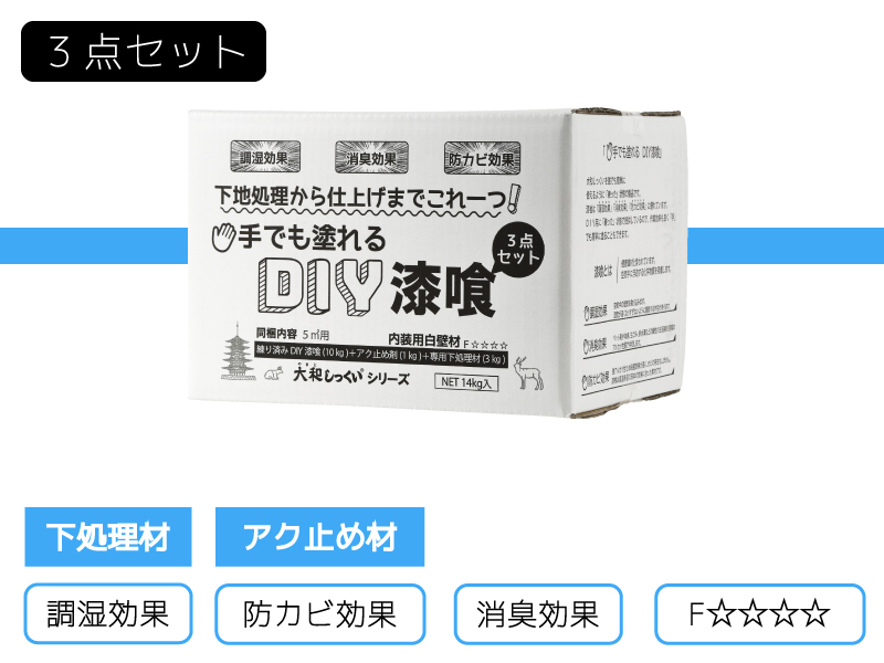 DIY漆喰3点セット
